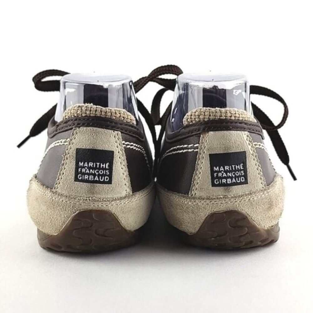 Marithé Francois Gibaud Men's Brown Leather Lace Up Sneakers Size 8.5 - Picture 9 of 16
